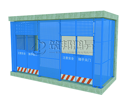 施工电梯楼层防护