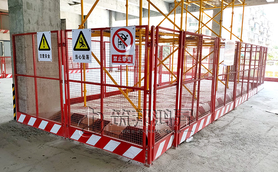 建筑工地塔吊护栏，塔吊基础护栏